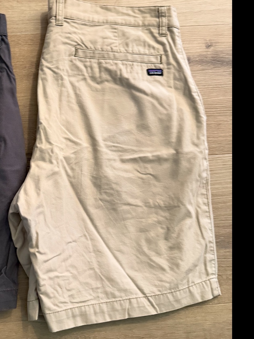 Patagonia Beige/Tan Shorts with Back Logo Patch